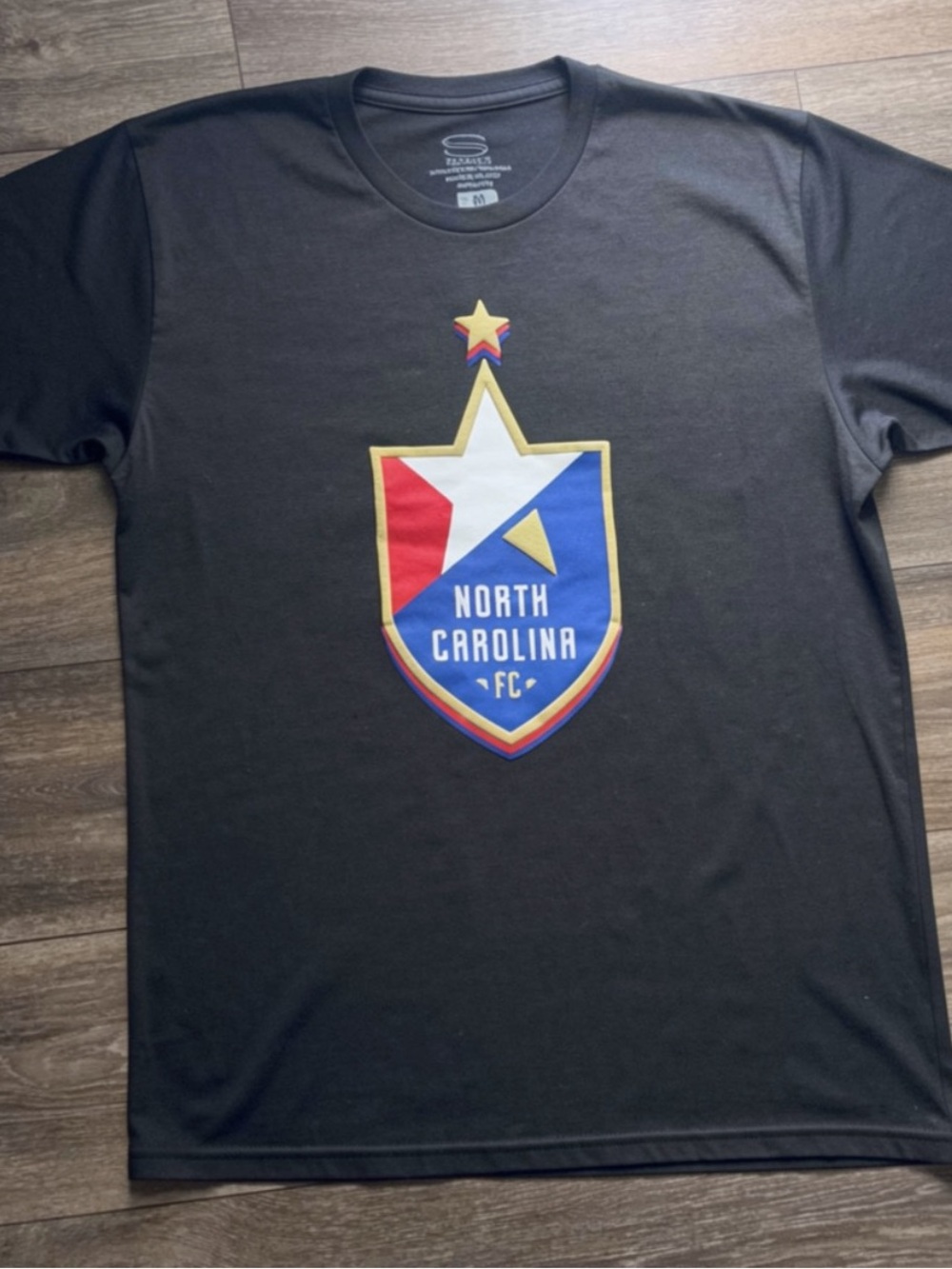 North Carolina FC Dark Gray Puffer Chest Tee